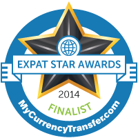 Finalist - MyCurrencyTransfer.com's Expat Stars Awards 2014